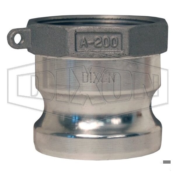 Dixon Global Type A Cam and Groove Adapter, 2-1/2 in, Male Adapter x FNPT, Aluminum, Domestic G250-A-AL - main